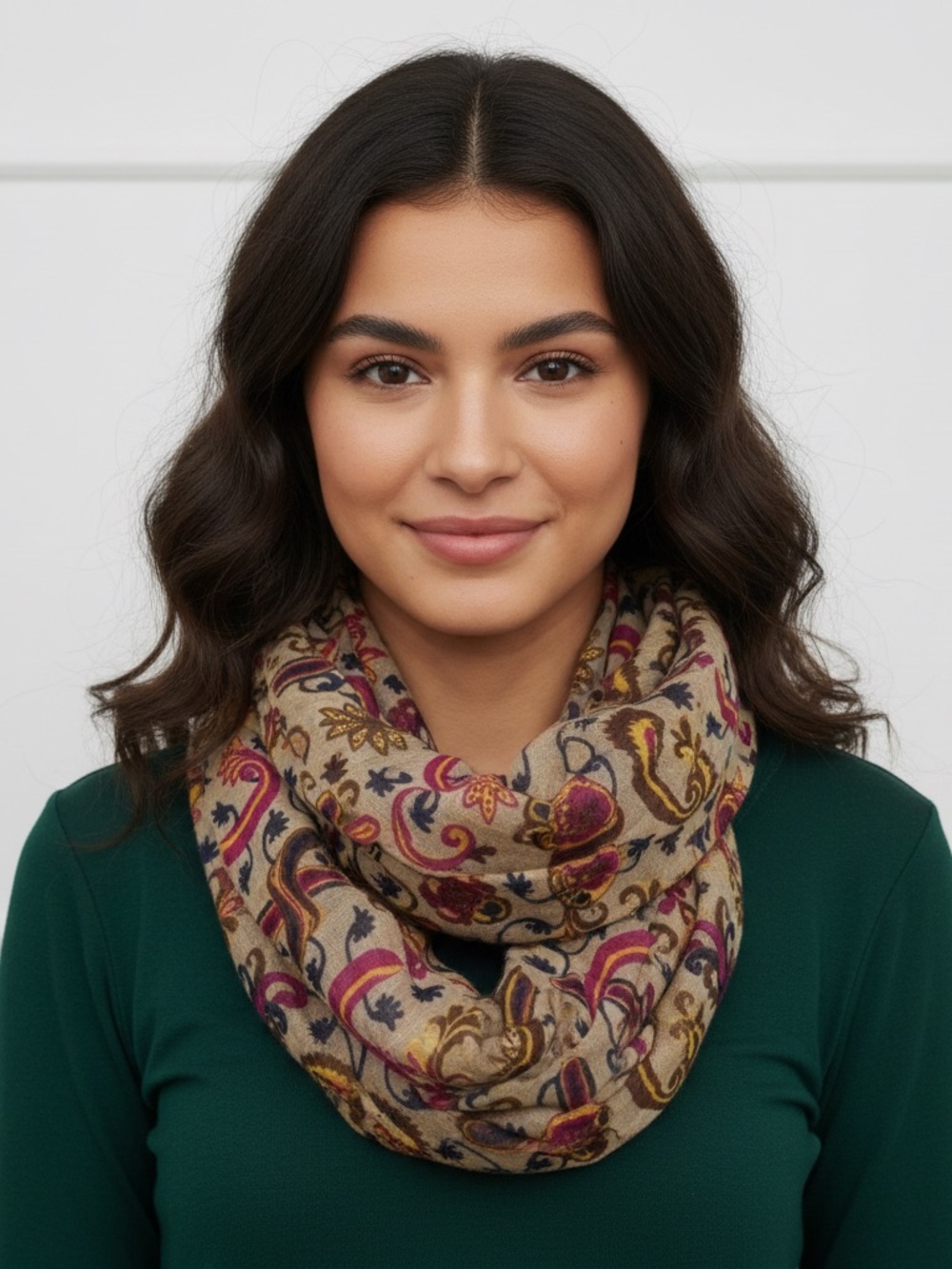 Unbranded Paisley Infinity Scarf